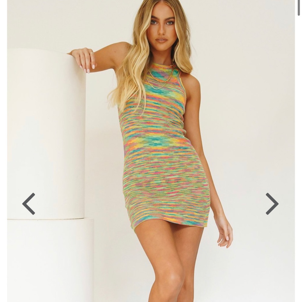 Verge girl on the horizon knit mini dress